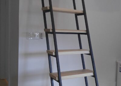 7ft Librarian Steel Loft Ladder Slides InandOut