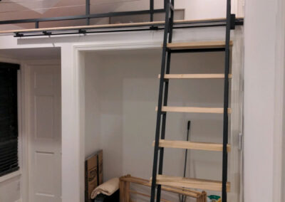 7ft Sliding & Retractable Loft Ladder (left-right-in-out)